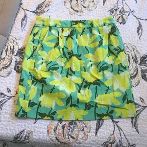 J Crew Floral Skirt